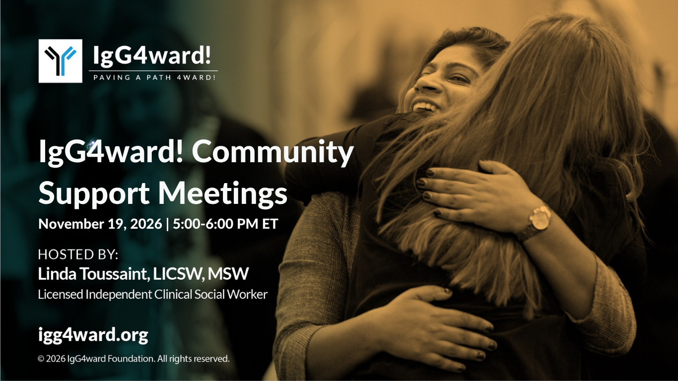 November IgG4ward! Community Support Meeting